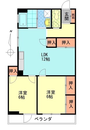 コーポ中村の物件間取画像